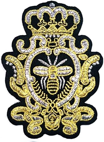 Салфетки Плюс 3шт. Кралицата на Короната Златна Пчела Карикатура Децата Си с Железен Пришивной Икона за Дънкови