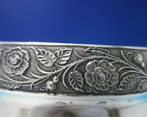 Купа от сребро Shepherd and Boyd с розов мотив в центъра на 13,3 унция. (5625)