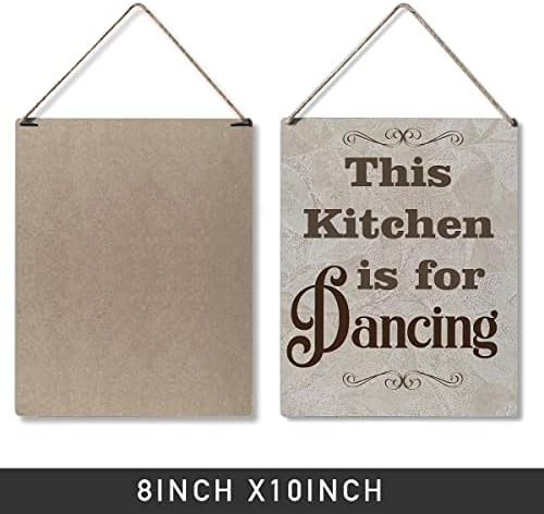 Кухненски Знак Подарък Селска къща на Тази кухня е предназначена за Танци Дървена Подвесная Табела Табела Селски