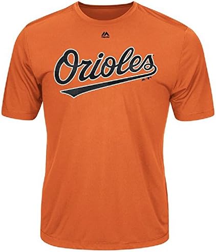 Величествена Мъжки Готина Базова Риза MLB Evolution от Baltimore Orioles XL Оранжев цвят