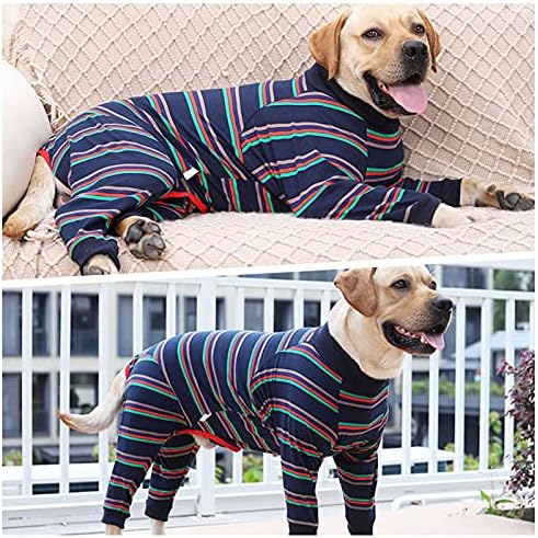 Пижами за кучета SAWMONG, Гащеризон, Лека Пижама за домашни любимци, Облекло за кучета със Средни Размери, Гащеризон