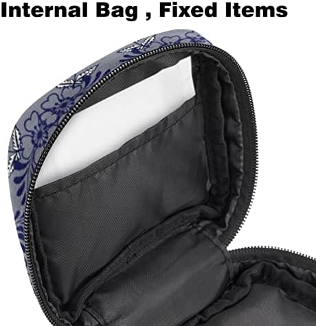 Чанта за съхранение на Хигиенни Кърпички с Шарките на Синята Линия, Чанта за Менструални Тампони, Втулки за