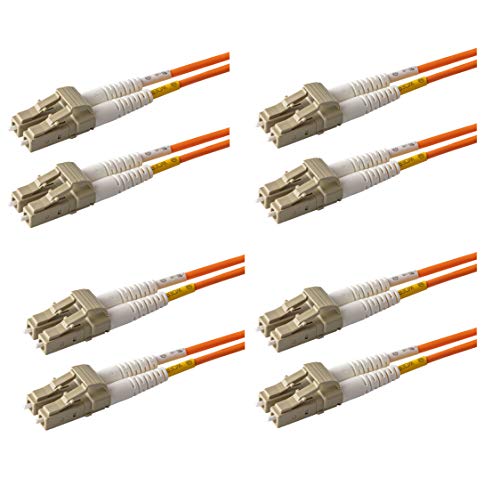 SpeedyFiberTX - 6-Pack 5-Метров мулти-режим оптичен кабел OM1 62,5/125, Двухшпиндельный LC-LC, Тънка Обвивка