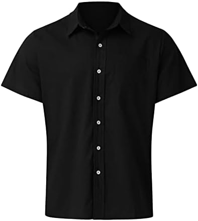 Xiloccer Мъжки Модни Тениски, Работни Ризи с Копчета, Сватбени Ризи за Мъже, Маркови Ризи, Мъжки Ризи с Къс
