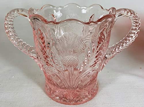 Поставка за лъжици - Обърнати трън - Mosser Glass САЩ (Розово-розов)