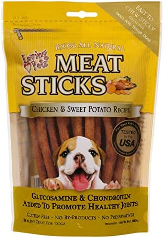 Лакомства за кучета с месни пръчици за хранене, Любовни Pets, 8 унции (опаковка от 1 броя) (5550)