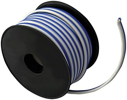 Тел за високоговорители Pyle 50 фута 18 калибър - водоустойчив морски кабел серпентина за свързване на стерео