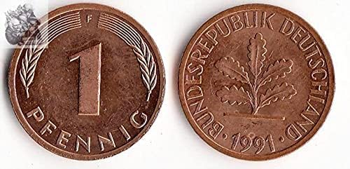 Европейската Германия 1 Финландска Монета Година На Производство Случайни Чуждестранни Монети Паметник