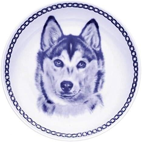 Порцеланова Чиния за куче Сибирски Хъски За всички Любители на Кучета с Размер 7,61 инча
