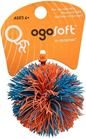 OgoSoft Топката-обезьянка с гумена лента и pom-помераните - Сменяеми топката за игра с огодиском и още много