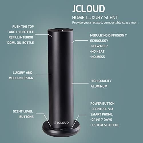 Jcloud Интелектуална Ароматизирующая Въздушна машина със система за Пръскане на Дифузия за дома, Bluetooth Безводен