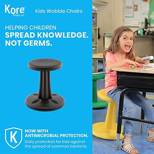 Kore Kids Wobble Chair - Гъвкав стол за сядане в клас, както и началното училище, със синдром на ADHD, Направени