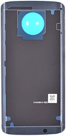 Подмяна на задния капак от стъкло VEKIR на Самозалепваща се лента за Motorola Moto G6 XT1925 (Черен)