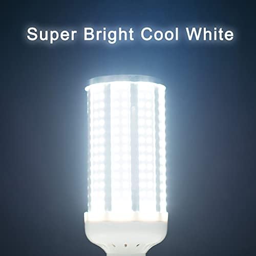 Led лампа Auzer мощност 60 W, Голяма База Mogul E39, 6000 Лумена, Студена Бяла Флуоресцентна Светлина 6500 К,