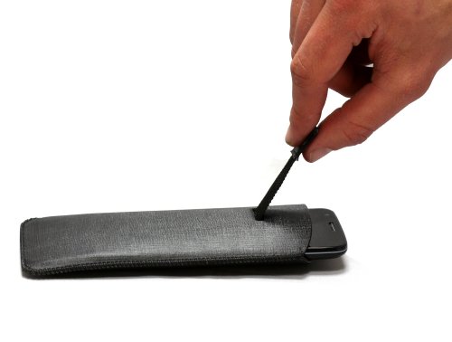 Калъф Navitech Black Pull Tab/Cord Pouch Капак, Съвместим с Apple iPhone 6 / 6S 4.7