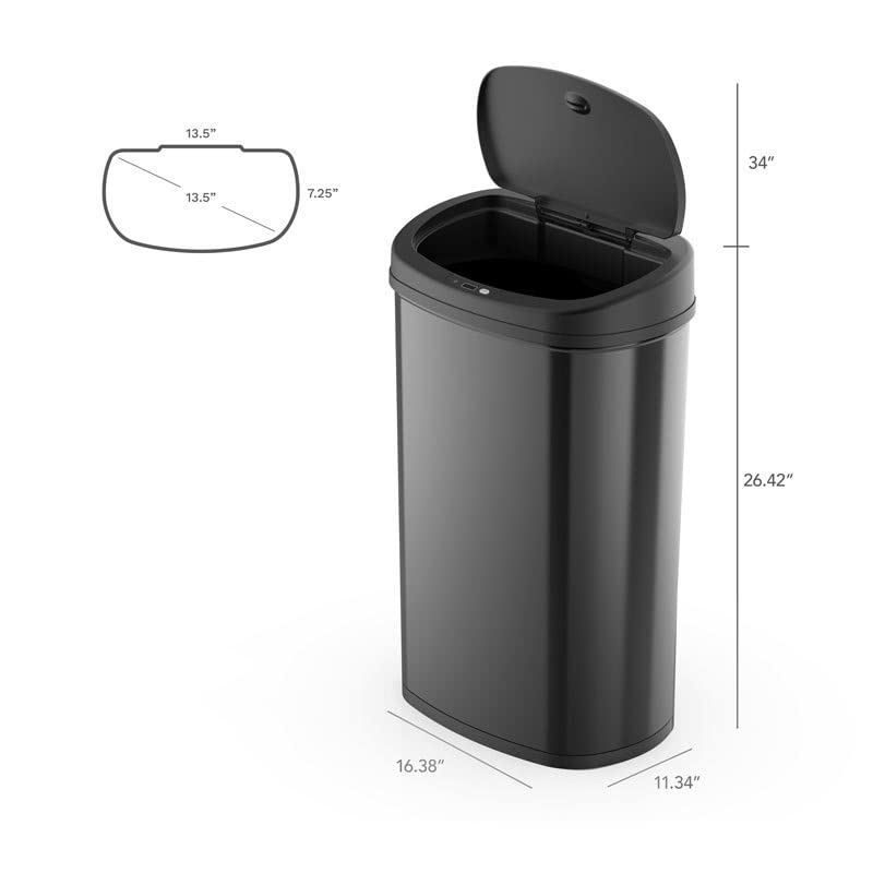 Кухненска кофа за боклук с датчик за движение DHTDVD, Кофи за боклук от неръждаема стомана (Цвят: D, размер: