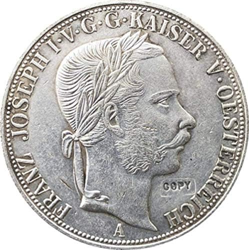 Монета на Повикване 1867 Австрия 3 1/2 Гулдена Копирни Монети 41 ММ Копирни Украса за Събиране на Подаръци Колекция