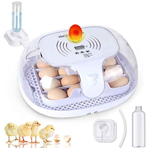 Инкубатори на 16 Яйца за Инкубация на яйцата с Контрол на температурата, Черупки от Свещ Автоматичен Струг за