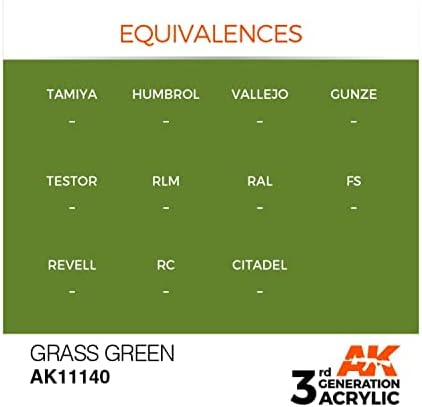 AK-Interactive Акрил 3-то поколение Травянисто-Зелен 17 мл
