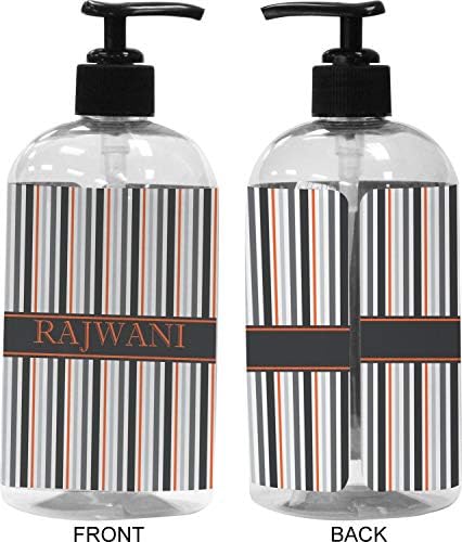 Пластмасова опаковка за сапун / лосион, в сивата лента (8 унция - Малък - Черен) (персонални)