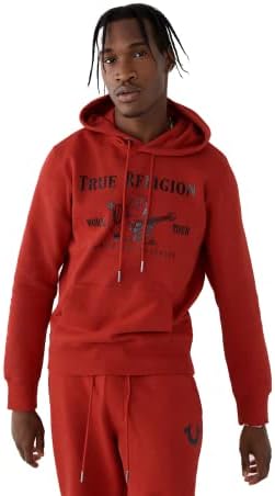 Мъжки Руното hoody True Religion с метална фигура на Буда