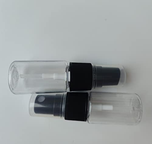 12шт 10 мл Портативна Пластмасова Прозрачна Празна Бутилка за Еднократна употреба с Прес-Капак, Черни Пътни