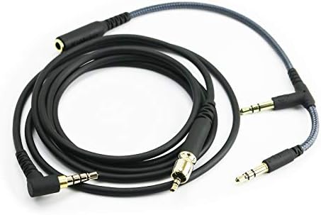 Преносимото аудио кабел NewFantasia, Съвместим с игрални слушалки Sennheiser Game ONE, Game и Zero, PC 373D,