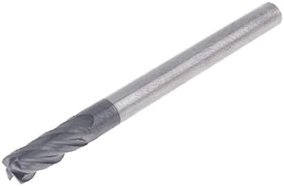 X-DREE Диаметър на рязане от 4 мм, с кръгло сверлильное дупка 4, торцевая fresa с канали (4 мм Diámetro de corte 4 мм Vástago redondo 4, торцевая fresa Flauta