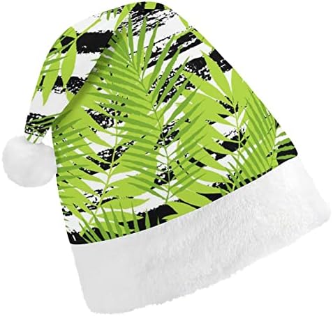 Годишна Коледна Шапка С Листа От Тропически Дървен Материал, Персонални Шапка На Дядо Коледа, Забавни Коледни Декорации