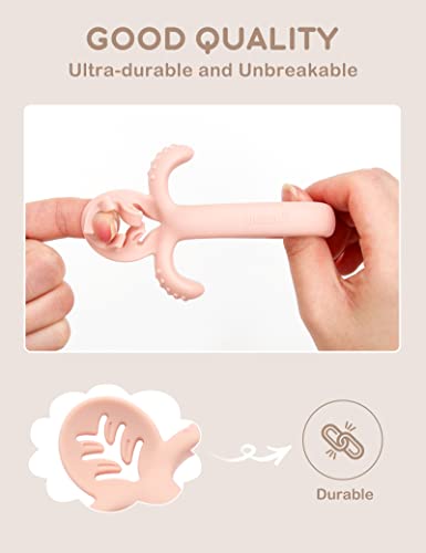 Комплект Детски лъжици и вилици HOFISH за отбиване на бебето от гърдата с led подсветка - Силиконови Детски