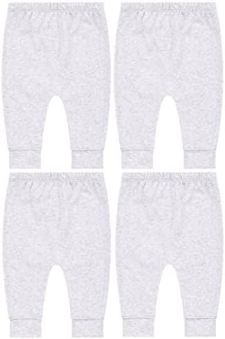Lazyrhino Комплект от 4 детски панталони за джогинг - Меки Памучни панталони за момчета и Момичета - Унисекс