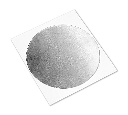 Лента от сребристо алуминиево фолио 3M 3380 Circle-5-100, от -30 до 260 градуса по Целзий, а дебелината на 0,0033 инча, дължина 5 см, ширина от 5 инча (опаковка от 100 броя)