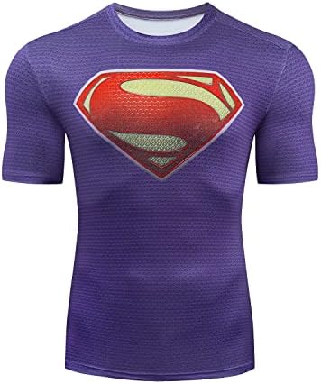Компресиране Тениска за спорт и Отдих Anlixin Super Hero Model T-Shirt