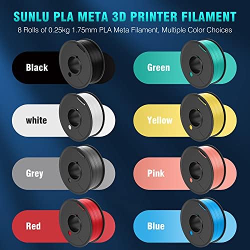 SUNLU 250 г PLA Meta Направления 1,75 мм В комплект 3D Принтер Направления В комплект Многоцветен, с много течност,