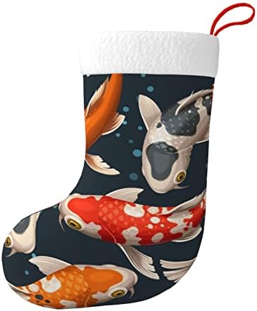 Коледни Чорапи Augenstern Шаран Кои-Щастливи Японските Двустранни Чорапи За Окачване На Камина.