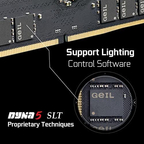 Оперативна памет GeIL Polaris RGB DDR5, 32 GB (16 GB X 2) 5200 Mhz, 1.1, която е съвместима с AMD, високоскоростна