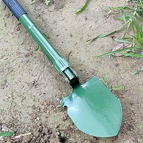 Konrissun Metal - По-Евтина 15,7-инчов Мини-лопата и чанта за носене Тактически лопати