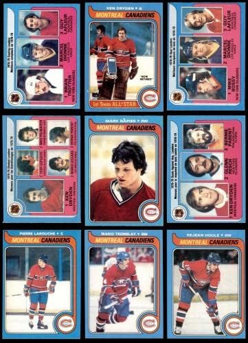 1979-80 О-Пи-Джи Монреал Канадиенс Сет екип 5.5 - EX+ - Грозен хокей карта