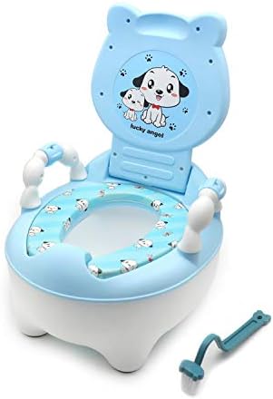 SMT-Baby Преносимо Детско столче за приучения към гърне с мече Синьо За Деца, Уважаеми Седалка за тоалетната