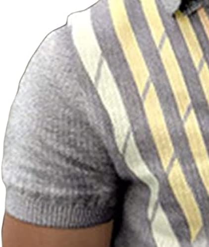 JEShifangjiusu / Мъжки Шарени Летни Ризи С Къс ръкав Regular Fit копчета, Ежедневни Леки Спортни Плажни Тениски