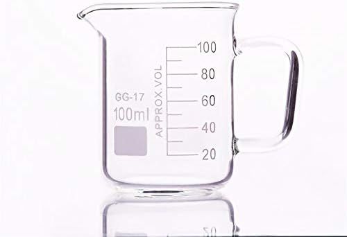Лабораторен стъклена чаша MOUNTAIN MEN в по-ниска форма, Капацитет 100 мл, Външен диаметър = 52 мм, височина