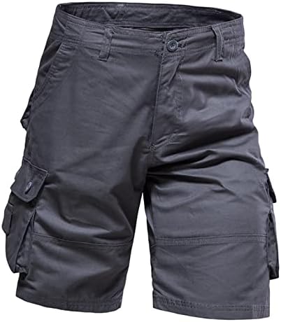 Товари шорти за мъже случайни еластична талия участък открит туризъм шорти без покрой леки летни спортни къси панталони с джобове