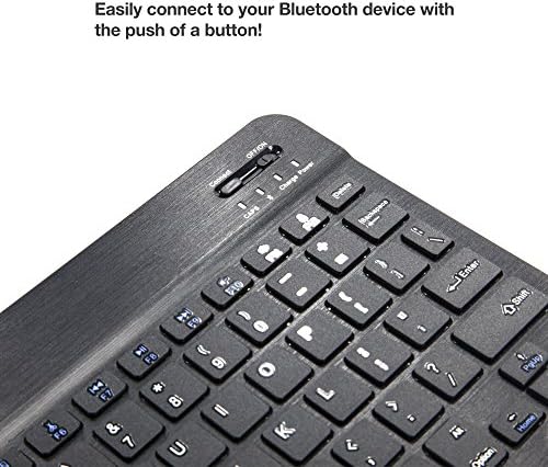 Клавиатурата на BoxWave, съвместими с таблета Oangcc Android Tab_A6 (10.1 инча) - Клавиатура SlimKeys Bluetooth,