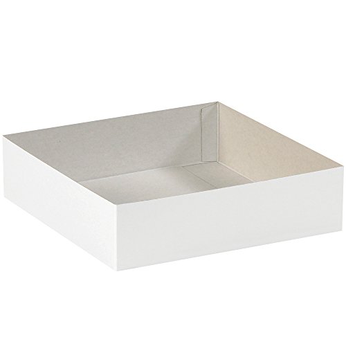 Спускане в кутия за подарък, 19 x 12 x 3, бял, 50 бр./калъф, от Коледа Packaging