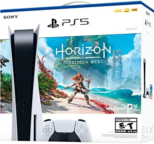 Игрова конзола Horizon Forbidden West за Sony PS5 Playstation 5 с диск версия - 16 GB памет GDDR6, 825 GB SSD